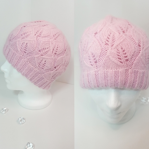 Angora Fur Knitted Beanie🌸Double Layer Winter Hat - Picture 5 of 8